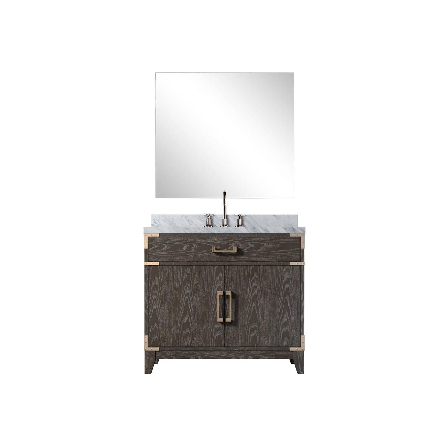 Laurel 36 in W x 22 in D Brown Oak Single Bath Vanity