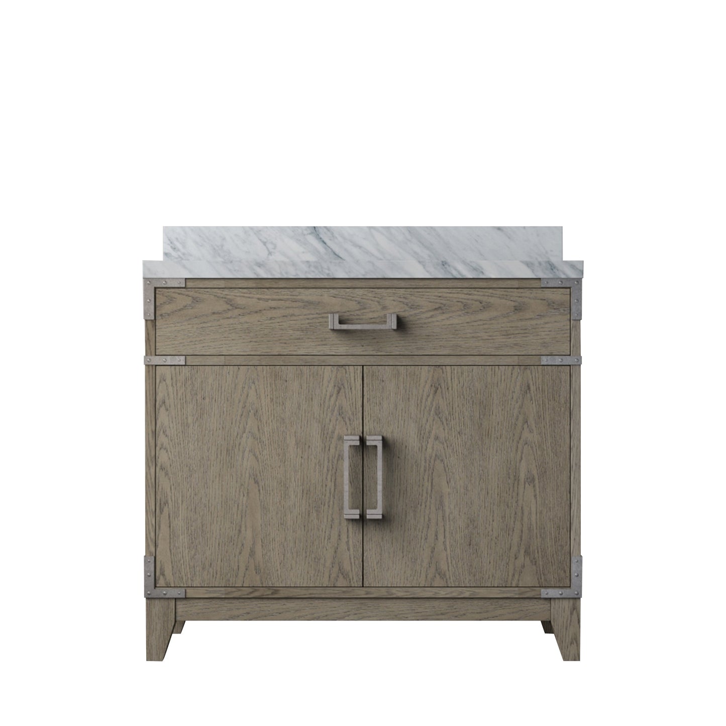 Laurel 36 in W x 22 in D Grey Oak Single Bath Vanity