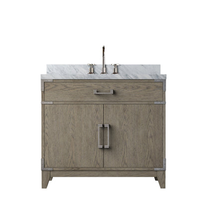 Laurel 36 in W x 22 in D Grey Oak Single Bath Vanity