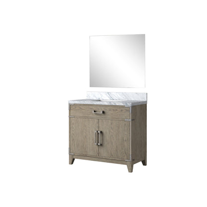 Laurel 36 in W x 22 in D Grey Oak Single Bath Vanity