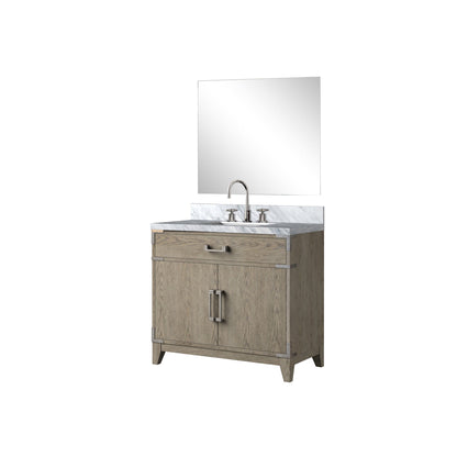 Laurel 36 in W x 22 in D Grey Oak Single Bath Vanity