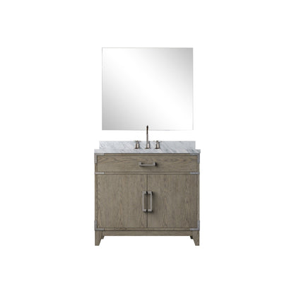 Laurel 36 in W x 22 in D Grey Oak Single Bath Vanity
