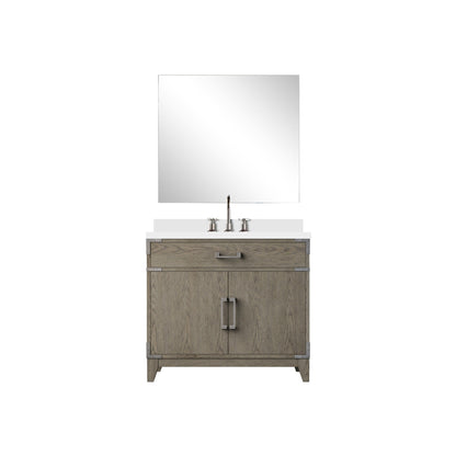 Laurel 36 in W x 22 in D Grey Oak Single Bath Vanity