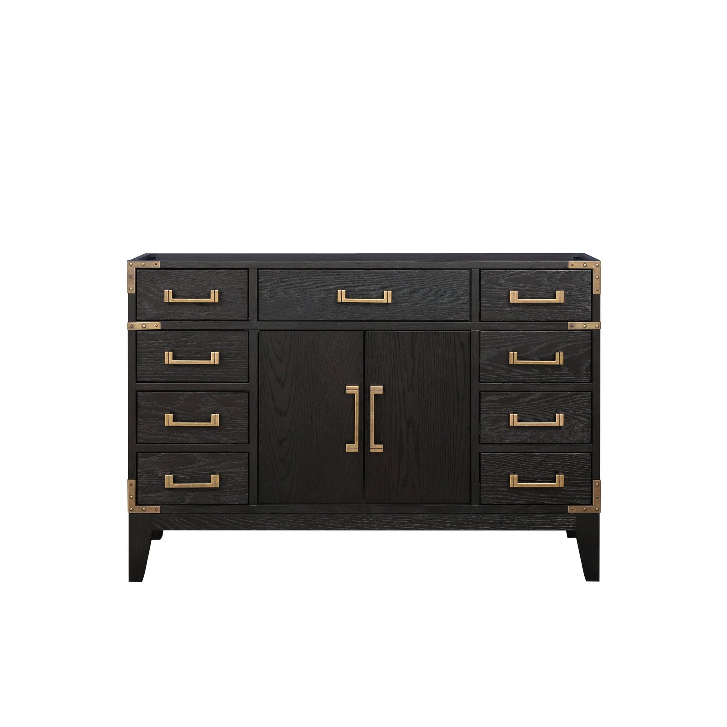 Laurel 48 in W x 22 in D Black Oak Single Bath Vanity