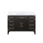 Laurel 48 in W x 22 in D Black Oak Single Bath Vanity