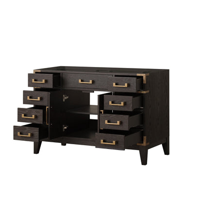 Laurel 48 in W x 22 in D Brown Oak Single Bath Vanity