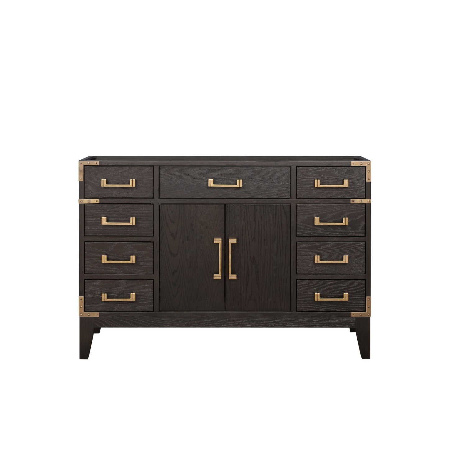 Laurel 48 in W x 22 in D Brown Oak Single Bath Vanity