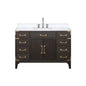 Laurel 48 in W x 22 in D Brown Oak Single Bath Vanity