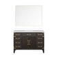 Laurel 48 in W x 22 in D Brown Oak Single Bath Vanity
