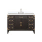 Laurel 48 in W x 22 in D Brown Oak Single Bath Vanity