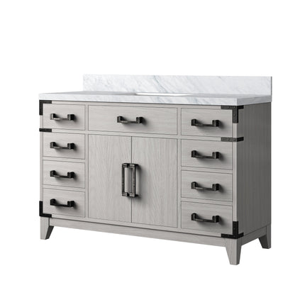 Laurel 48 in W x 22 in D White Oak Single Bath Vanity