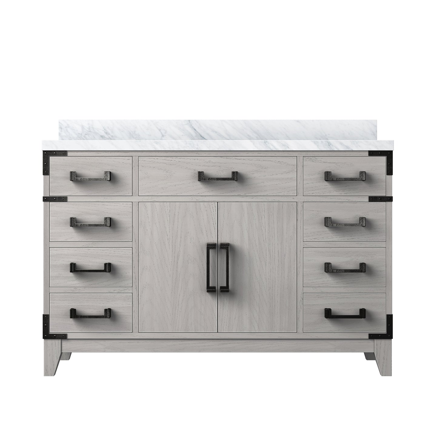 Laurel 48 in W x 22 in D White Oak Single Bath Vanity
