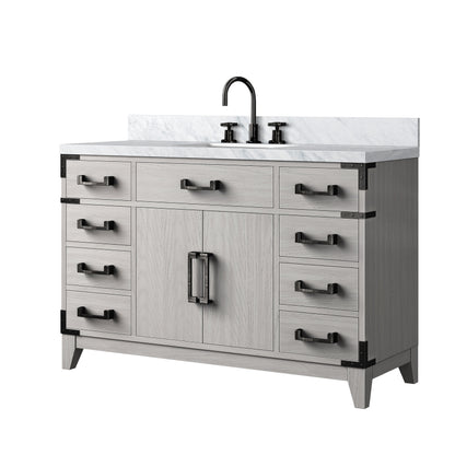 Laurel 48 in W x 22 in D White Oak Single Bath Vanity