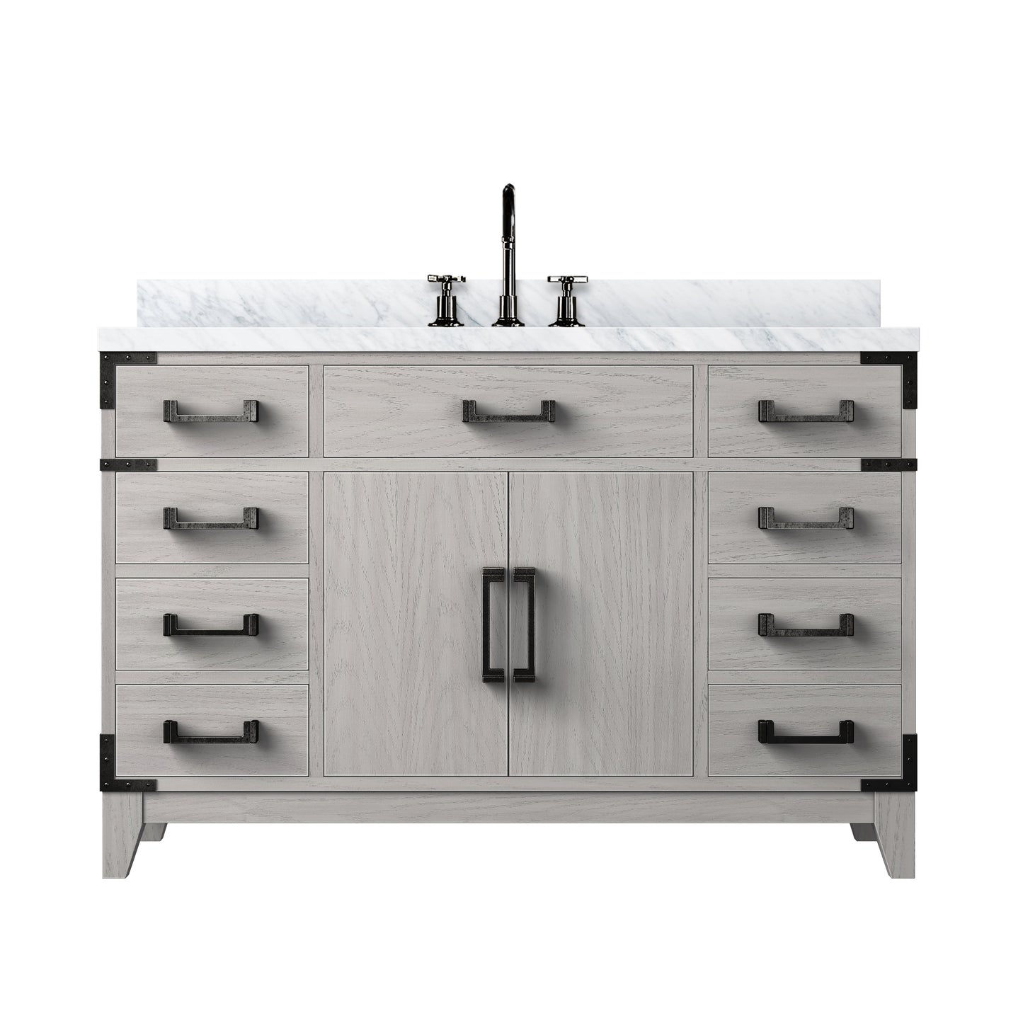 Laurel 48 in W x 22 in D White Oak Single Bath Vanity