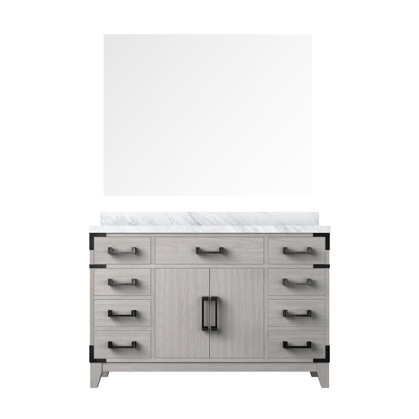 Laurel 48 in W x 22 in D White Oak Single Bath Vanity