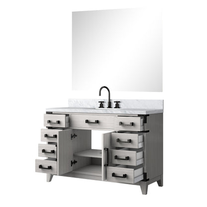 Laurel 48 in W x 22 in D White Oak Single Bath Vanity
