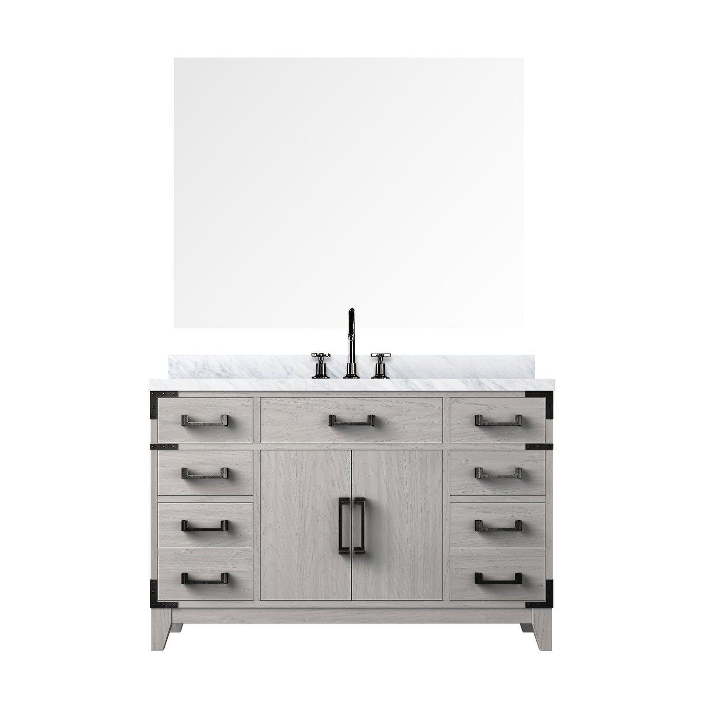 Laurel 48 in W x 22 in D White Oak Single Bath Vanity