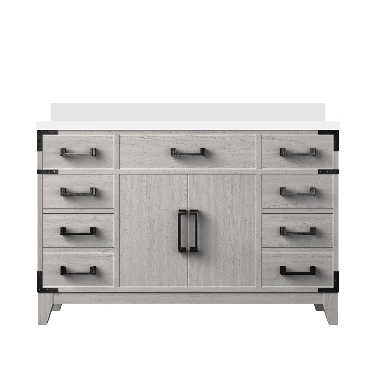 Laurel 48 in W x 22 in D White Oak Single Bath Vanity