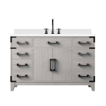 Laurel 48 in W x 22 in D White Oak Single Bath Vanity