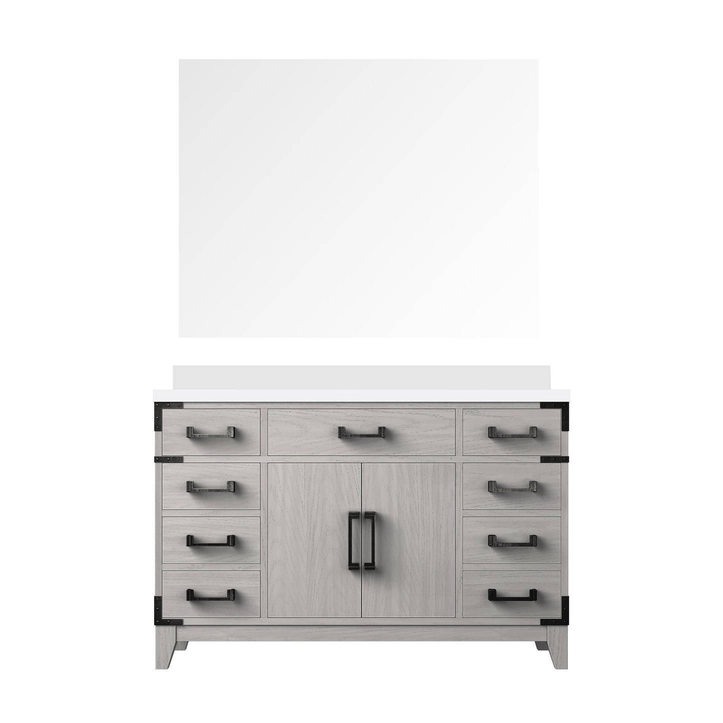 Laurel 48 in W x 22 in D White Oak Single Bath Vanity
