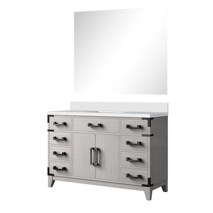 Laurel 48 in W x 22 in D White Oak Single Bath Vanity