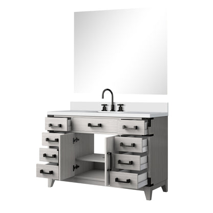 Laurel 48 in W x 22 in D White Oak Single Bath Vanity