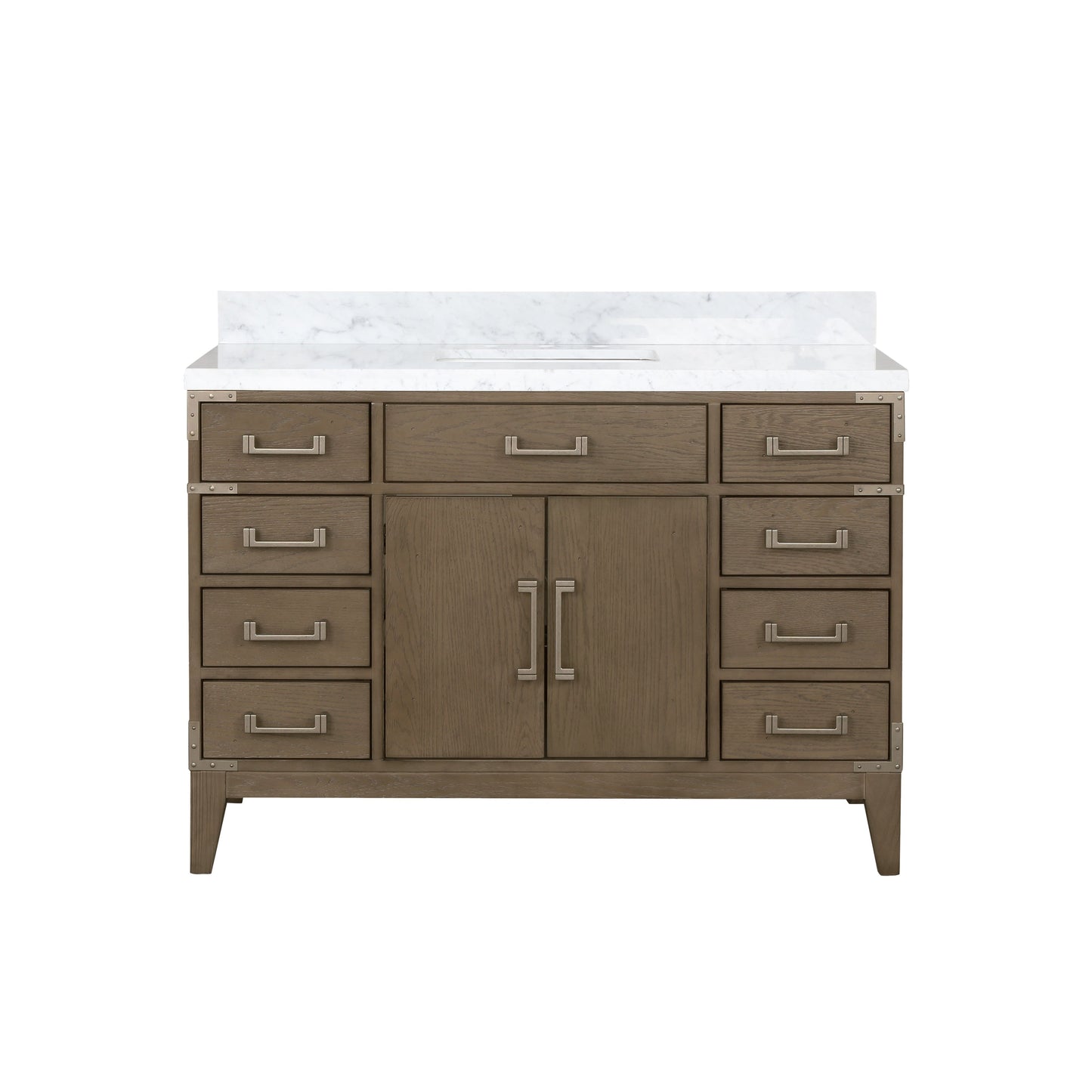 Laurel 48 in W x 22 in D Grey Oak Single Bath Vanity