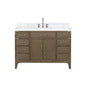 Laurel 48 in W x 22 in D Grey Oak Single Bath Vanity