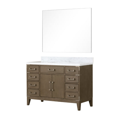 Laurel 48 in W x 22 in D Grey Oak Single Bath Vanity
