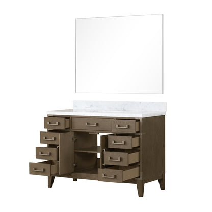 Laurel 48 in W x 22 in D Grey Oak Single Bath Vanity