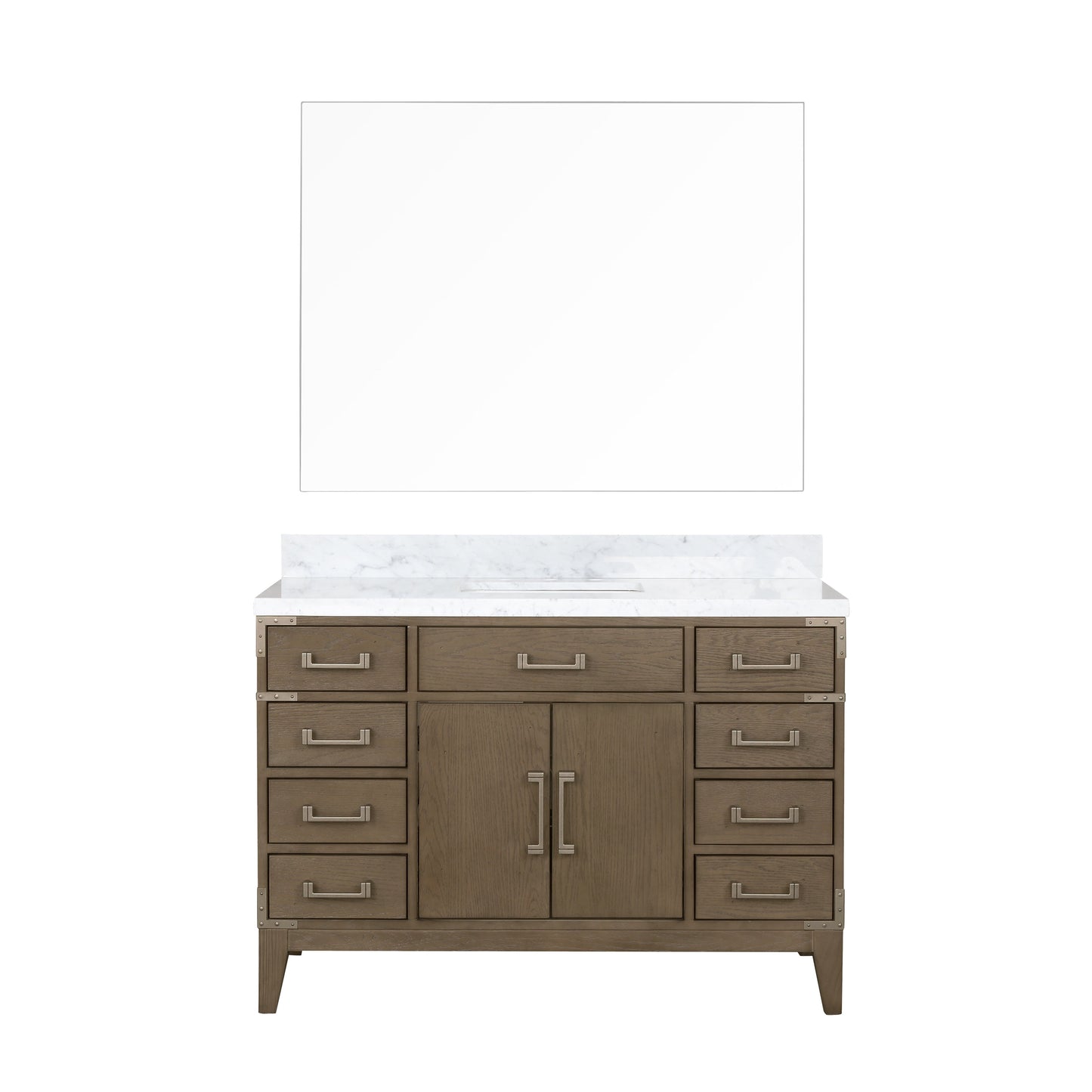 Laurel 48 in W x 22 in D Grey Oak Single Bath Vanity