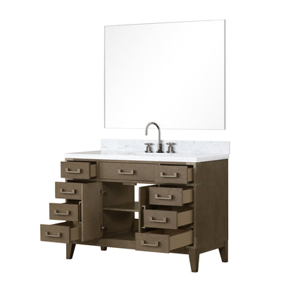 Laurel 48 in W x 22 in D Grey Oak Single Bath Vanity