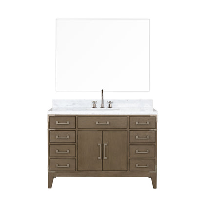 Laurel 48 in W x 22 in D Grey Oak Single Bath Vanity