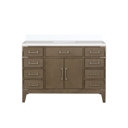 Laurel 48 in W x 22 in D Grey Oak Single Bath Vanity