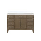 Laurel 48 in W x 22 in D Grey Oak Single Bath Vanity