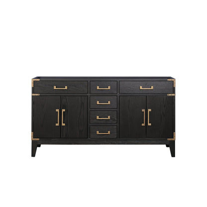 Laurel 60 in W x 22 in D Black Oak Double Bath Vanity