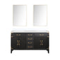 Laurel 60 in W x 22 in D Black Oak Double Bath Vanity