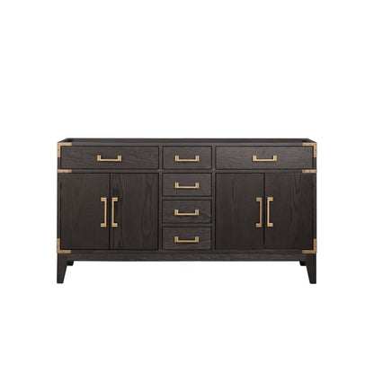 Laurel 60 in W x 22 in D Brown Oak Double Bath Vanity