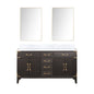 Laurel 60 in W x 22 in D Brown Oak Double Bath Vanity