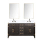 Laurel 60 in W x 22 in D Brown Oak Double Bath Vanity