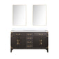 Laurel 60 in W x 22 in D Brown Oak Double Bath Vanity