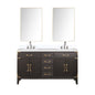 Laurel 60 in W x 22 in D Brown Oak Double Bath Vanity