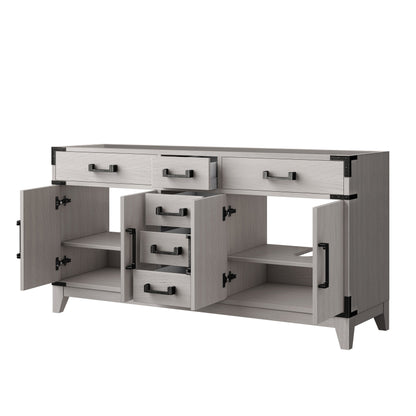 Laurel 60 in W x 22 in D White Oak Double Bath Vanity