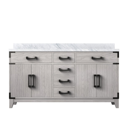 Laurel 60 in W x 22 in D White Oak Double Bath Vanity