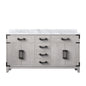 Laurel 60 in W x 22 in D White Oak Double Bath Vanity