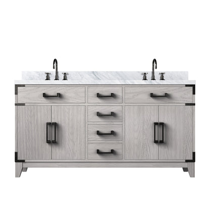 Laurel 60 in W x 22 in D White Oak Double Bath Vanity