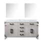 Laurel 60 in W x 22 in D White Oak Double Bath Vanity