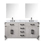 Laurel 60 in W x 22 in D White Oak Double Bath Vanity