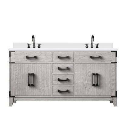 Laurel 60 in W x 22 in D White Oak Double Bath Vanity