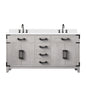 Laurel 60 in W x 22 in D White Oak Double Bath Vanity